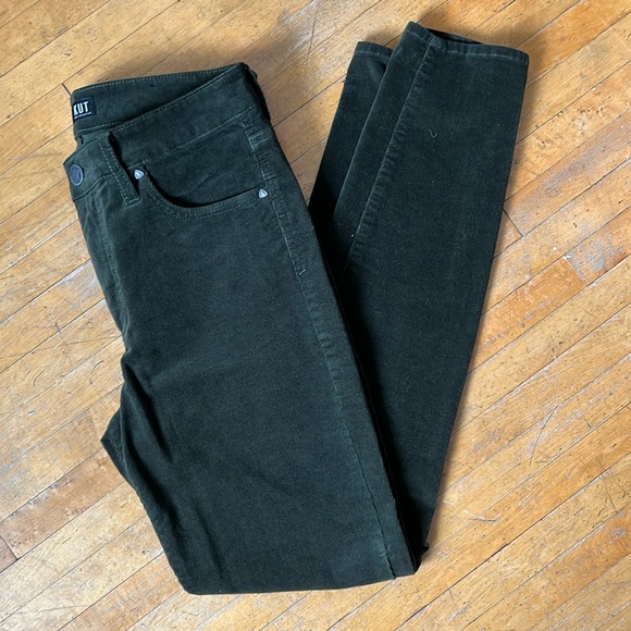 Kut from the Kloth Pants - NWOT Kut dark green skinny cords. Size 6